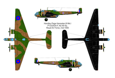 Valom VAL14431 1:144 Handley-Page Hampden B Mk.I