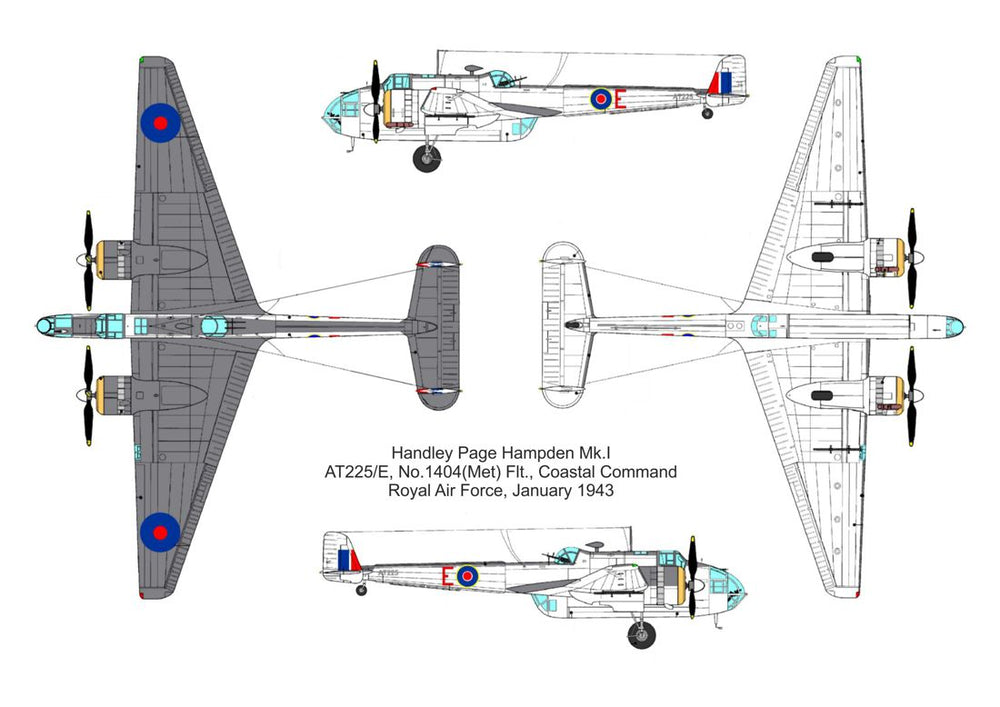 Valom VAL14431 1:144 Handley-Page Hampden B Mk.I