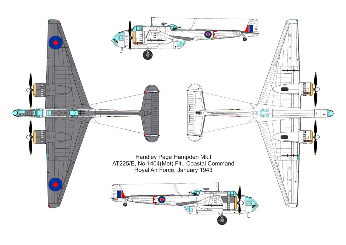 Valom VAL14431 1:144 Handley-Page Hampden B Mk.I