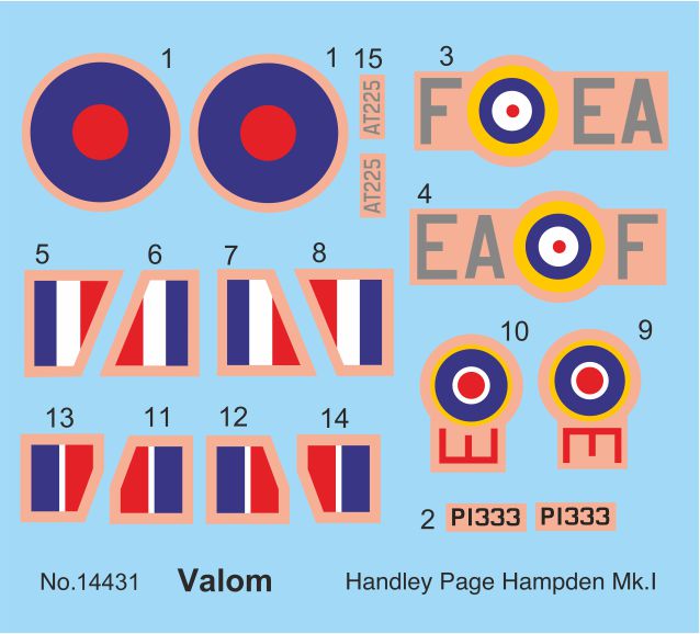 Valom VAL14431 1:144 Handley-Page Hampden B Mk.I