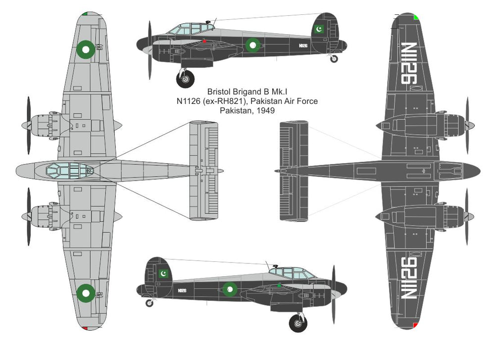 Valom VAL14432 1:144 Bristol Brigand B Mk.I