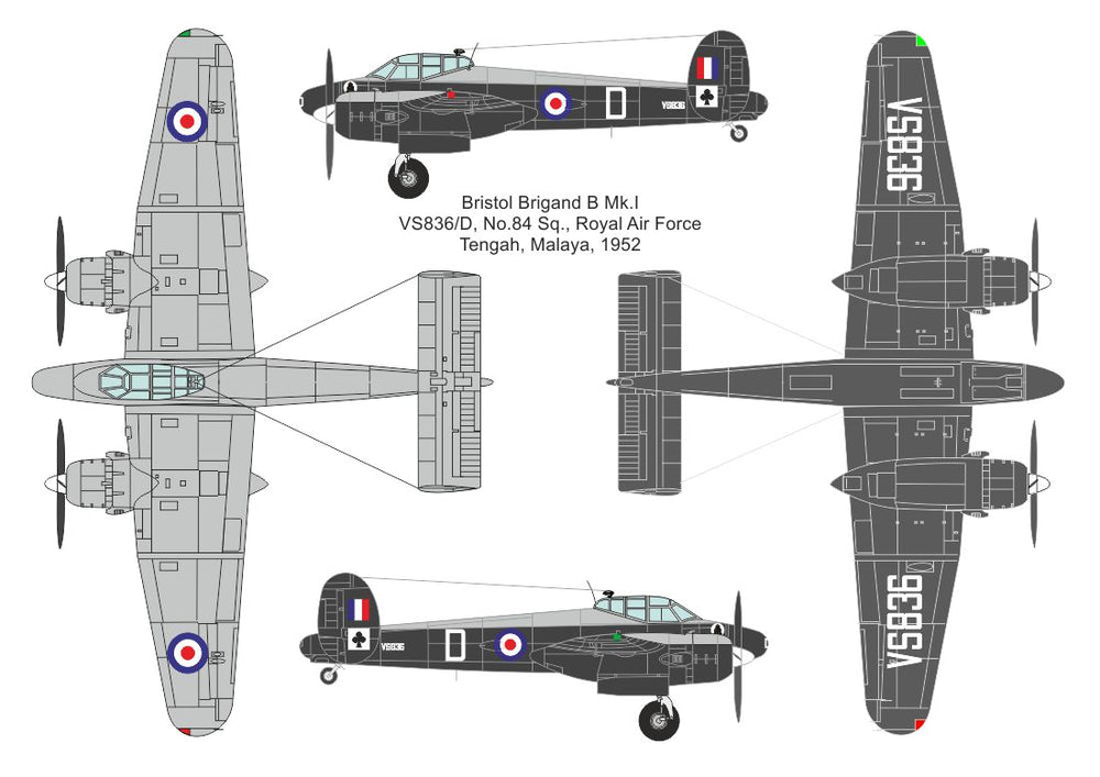 Valom VAL14432 1:144 Bristol Brigand B Mk.I