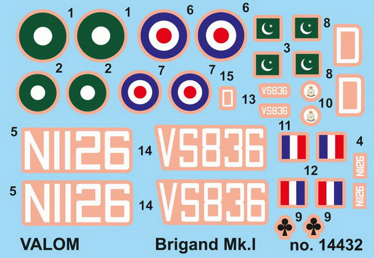 Valom VAL14432 1:144 Bristol Brigand B Mk.I