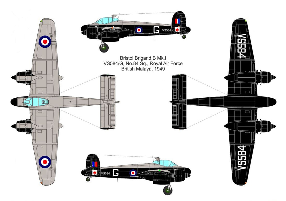 Valom VAL14433 1:144 Bristol Brigand B Mk.I 'RAF overseas'
