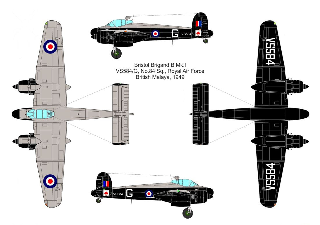 Valom VAL14433 1:144 Bristol Brigand B Mk.I 'RAF overseas'