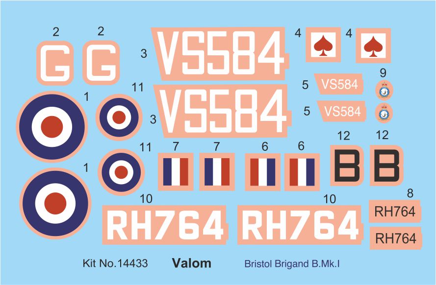 Valom VAL14433 1:144 Bristol Brigand B Mk.I 'RAF overseas'