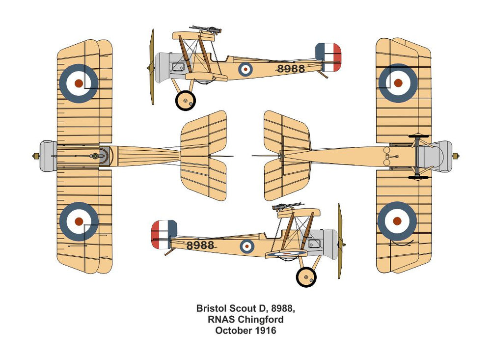 Valom VAL14436 1:144 Bristol Scout D vs Pfalz D.IIIa