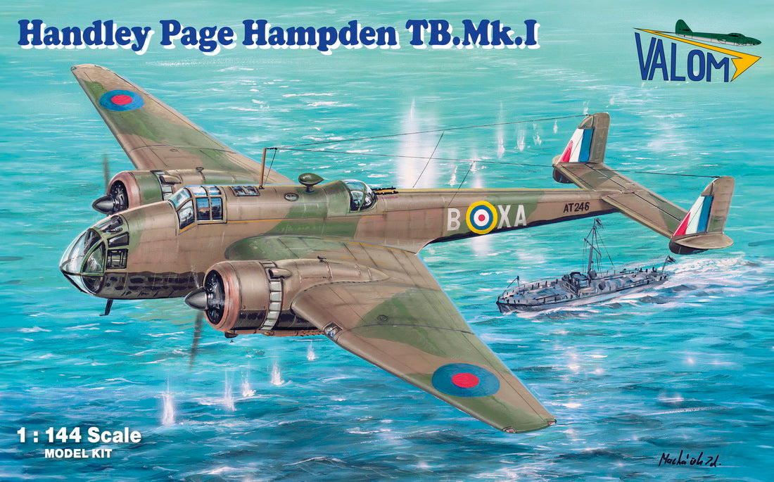 Valom VAL14438 1:144 Handley-Page Hampden TB Mk.I re-box new decals no new parts