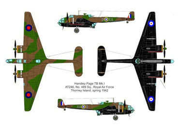 Valom VAL14438 1:144 Handley-Page Hampden TB Mk.I re-box new decals no new parts