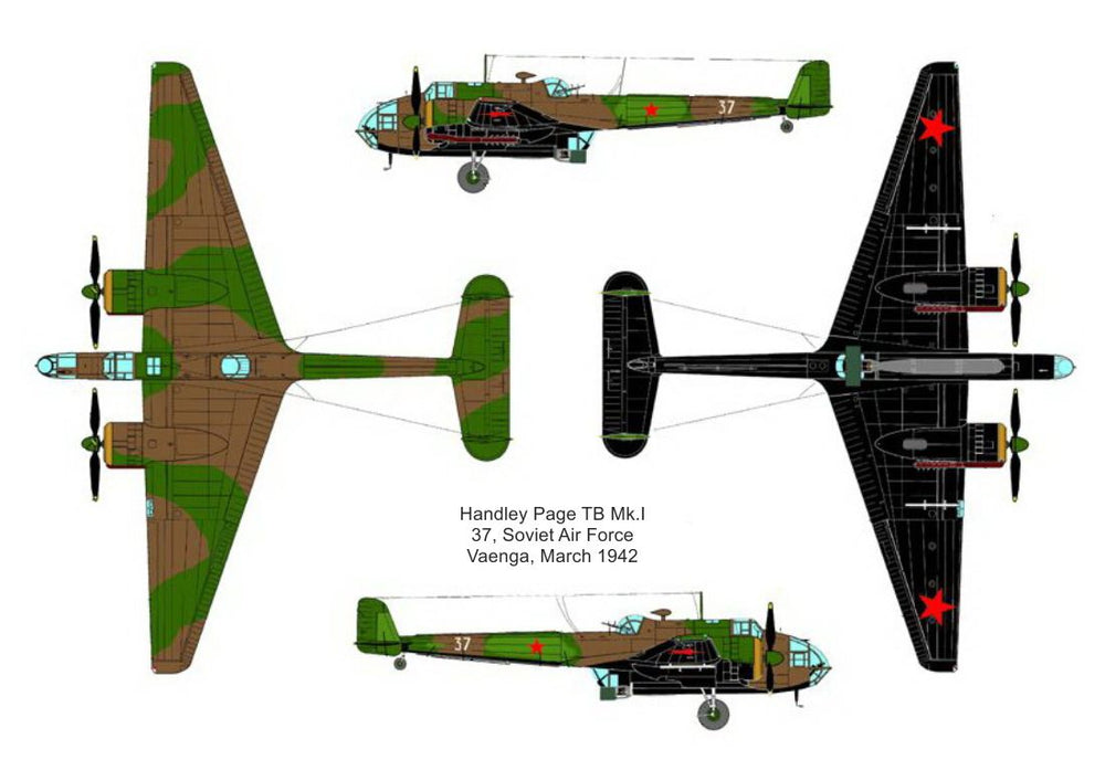Valom VAL14438 1:144 Handley-Page Hampden TB Mk.I re-box new decals no new parts