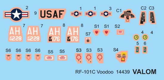 Valom VAL14439 1:144 McDonnell RF-101C Voodoo new mould in 2024