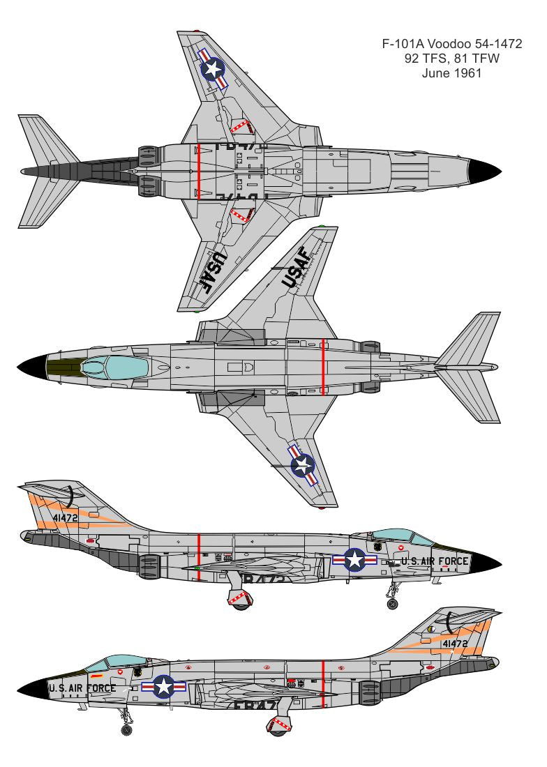 Valom VAL14440 1:144 McDonnell F-101A Voodoo new mould in 2024