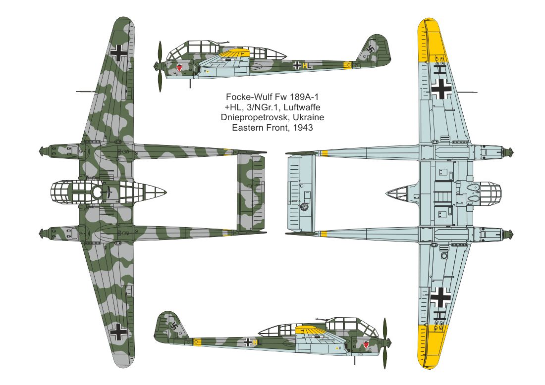 Valom VAL14443 1:144 Focke-Wulf Fw-189A-1 new mould in 2025