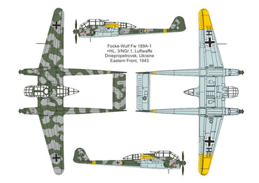 Valom VAL14443 1:144 Focke-Wulf Fw-189A-1 new mould in 2025