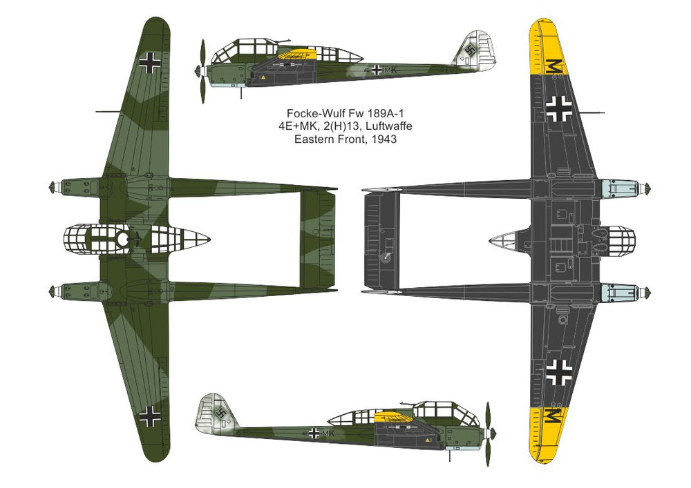 Valom VAL14443 1:144 Focke-Wulf Fw-189A-1 new mould in 2025