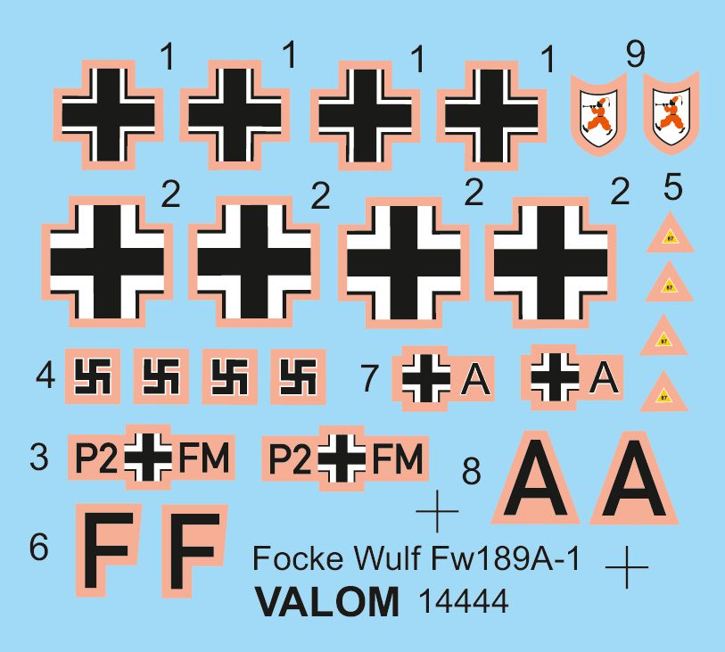 Valom VAL14444 1:144 Focke-Wulf Fw-189A-1