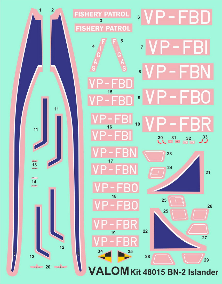 Valom VAL48015 1:48 Britten-Norman BN-2 Islander