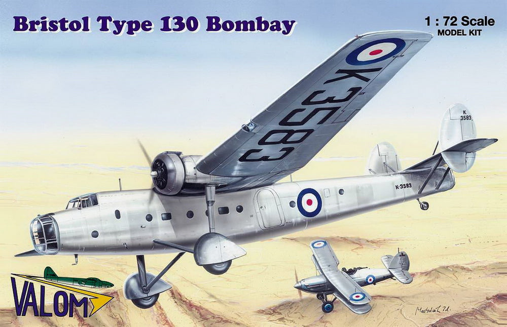 Valom VAL72055 1:72 Bristol Bombay Type 130 includes resin parts