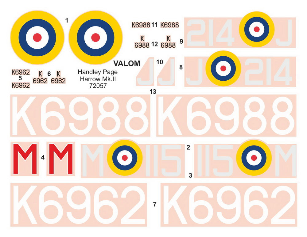 Valom VAL72057 1:72 Handley-Page Harrow Mk.II