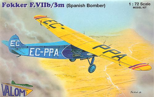 Valom VAL72064 Fokker F.VIIb/3m Spanish/Croatian Bomber 1:72