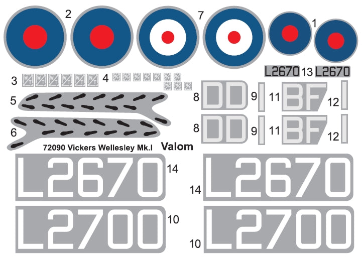 Valom VAL72090 1:72 Vickers Wellesley Mk.I