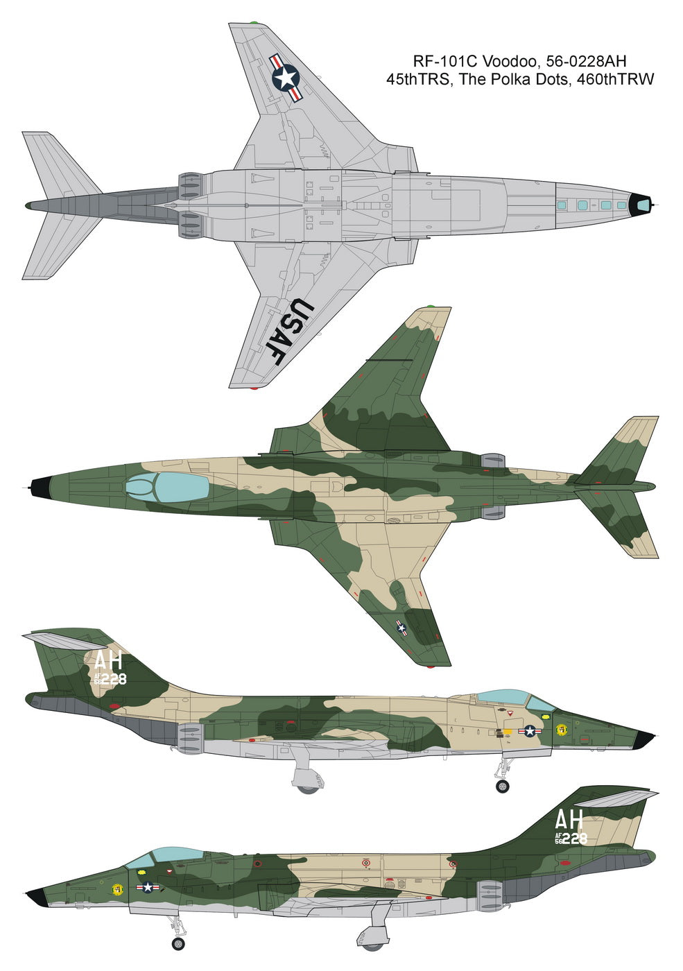 Valom VAL72093 1:72 McDonnell RF-101C Voodoo with 2 decal options: 1