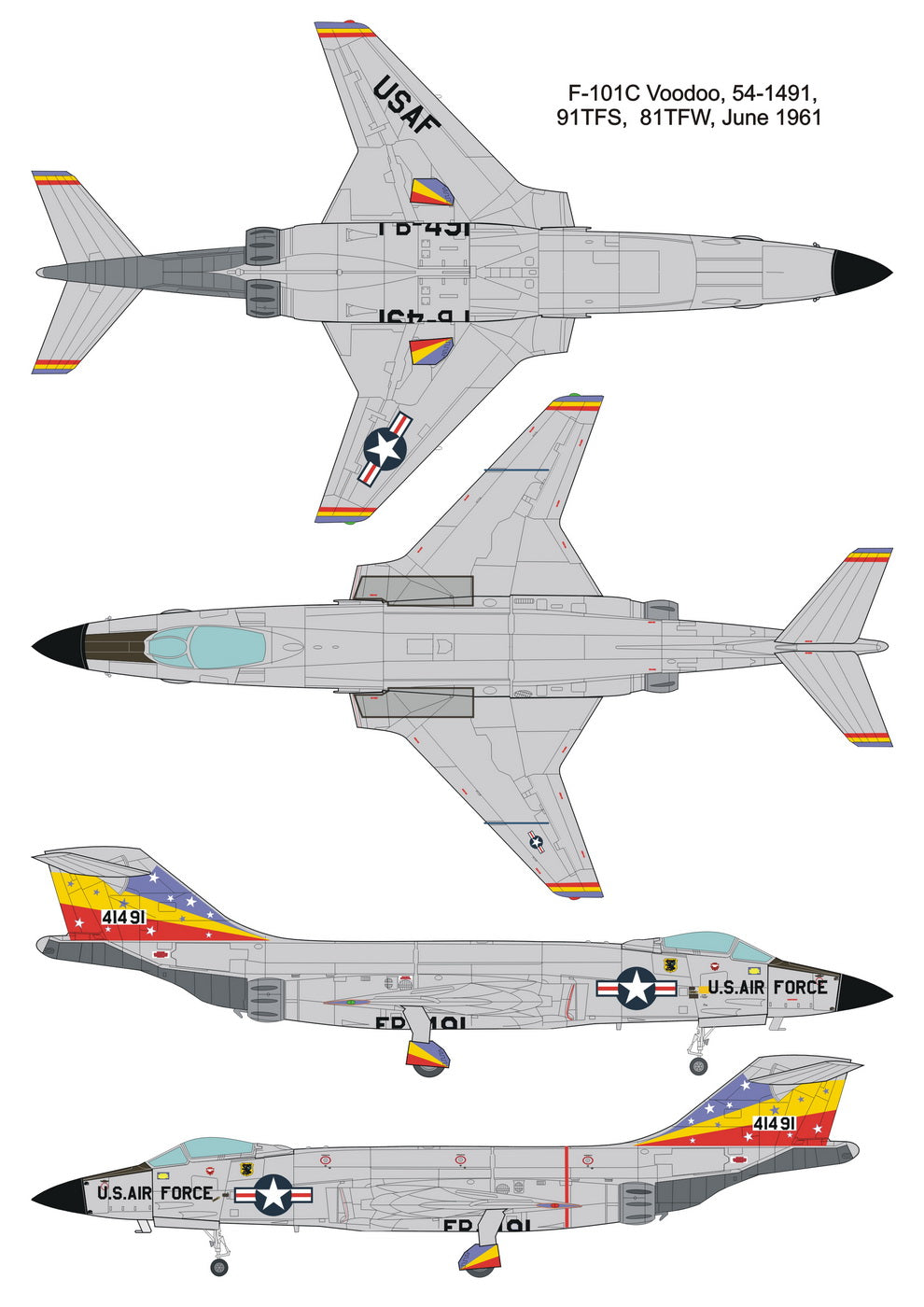 Valom VAL72095 1:72 McDonnell F-101C Voodoo with 2 decal options: 1