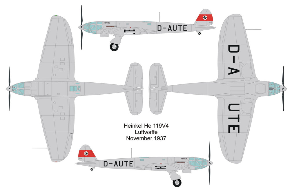 Valom VAL72100 Heinkel He-119V-4 Luftwaffe D-AUTE 1:72