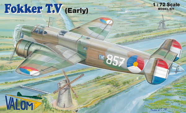 Valom VAL72103 1:72 Fokker T.V Early version 1935-38 with Dutch decals