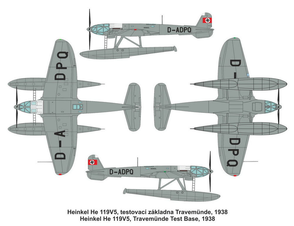 Valom VAL72111 1:72 Heinkel He-119V-5 floatplane