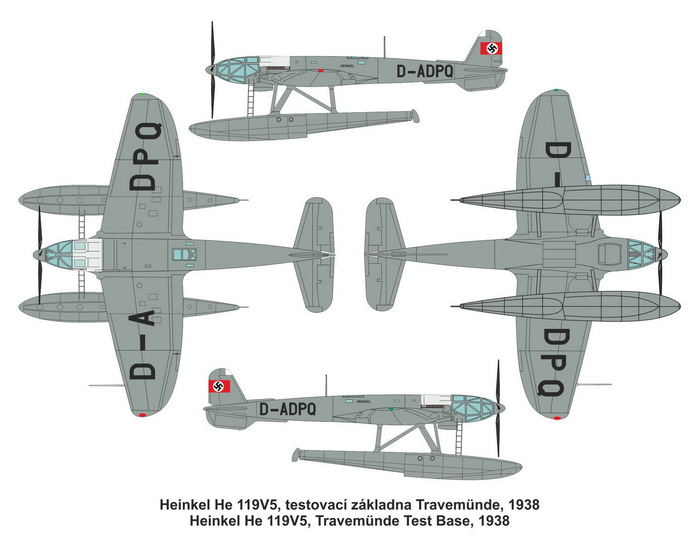 Valom VAL72111 1:72 Heinkel He-119V-5 floatplane