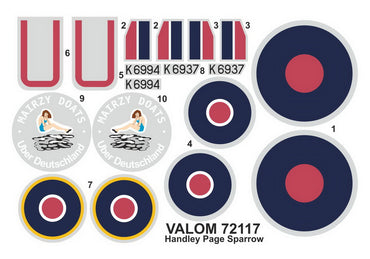 Valom VAL72117 1:72 Handley-Page Sparrow Mk.II