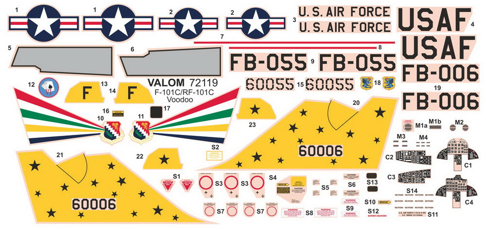 Valom VAL72119 1:72 McDonnell F-101A/RF-101C