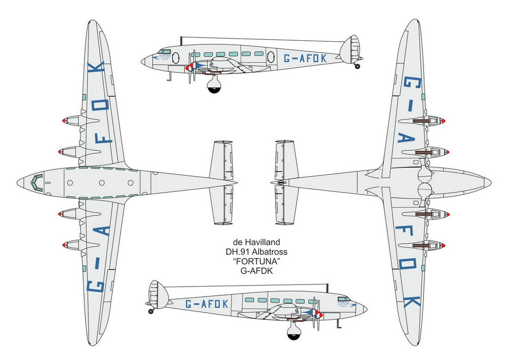 Valom VAL72128 de Havilland DH.91 Albatross Imperial Airways 1:72