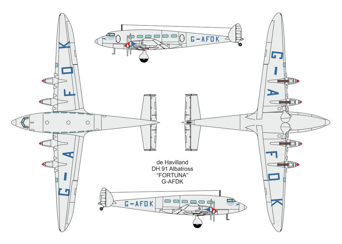 Valom VAL72128 de Havilland DH.91 Albatross Imperial Airways 1:72