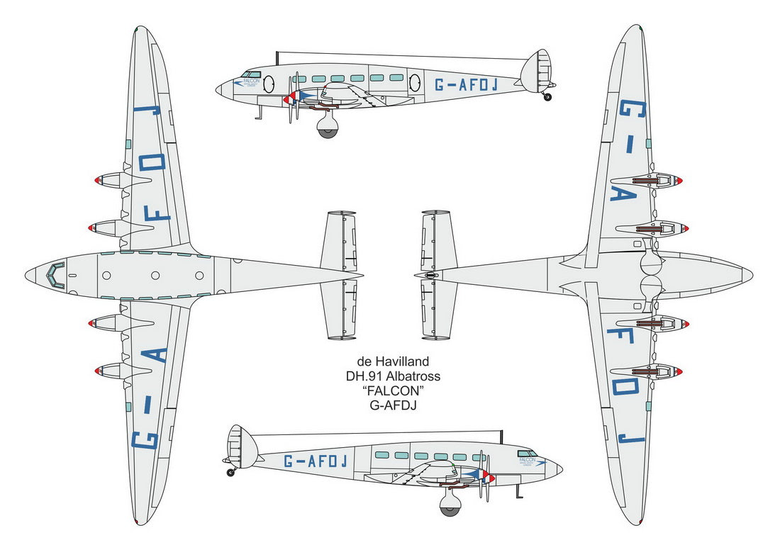 Valom VAL72128 de Havilland DH.91 Albatross Imperial Airways 1:72