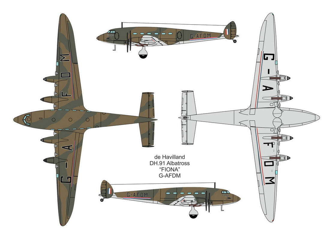 Valom VAL72129 de Havilland DH.91 Albatross RAF Fiona 1:72