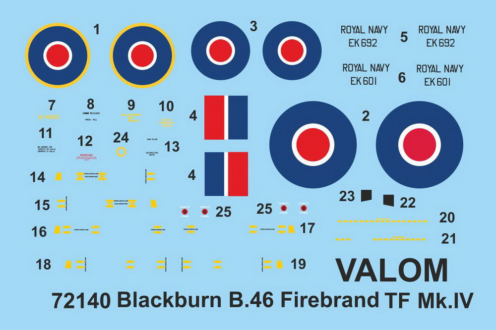 Valom VAL72140 1:72 Blackburn Firebrand TF Mk.IV
