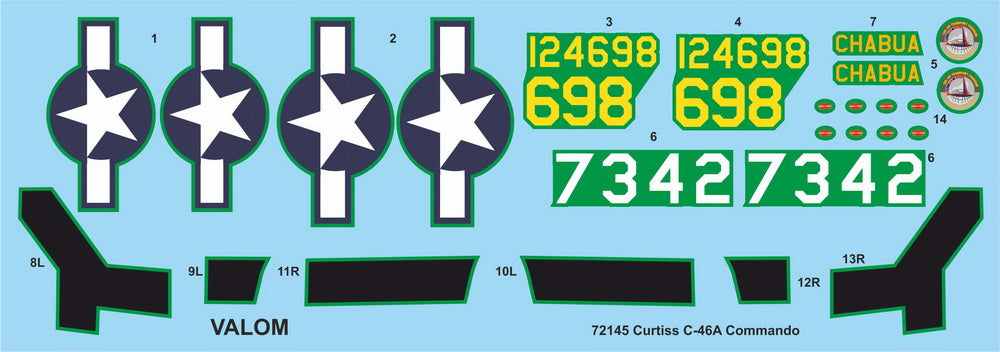 Valom VAL72145 1:72 Curtiss C-46A Commando The Hump USAAF Chabua AFB, India 1944
