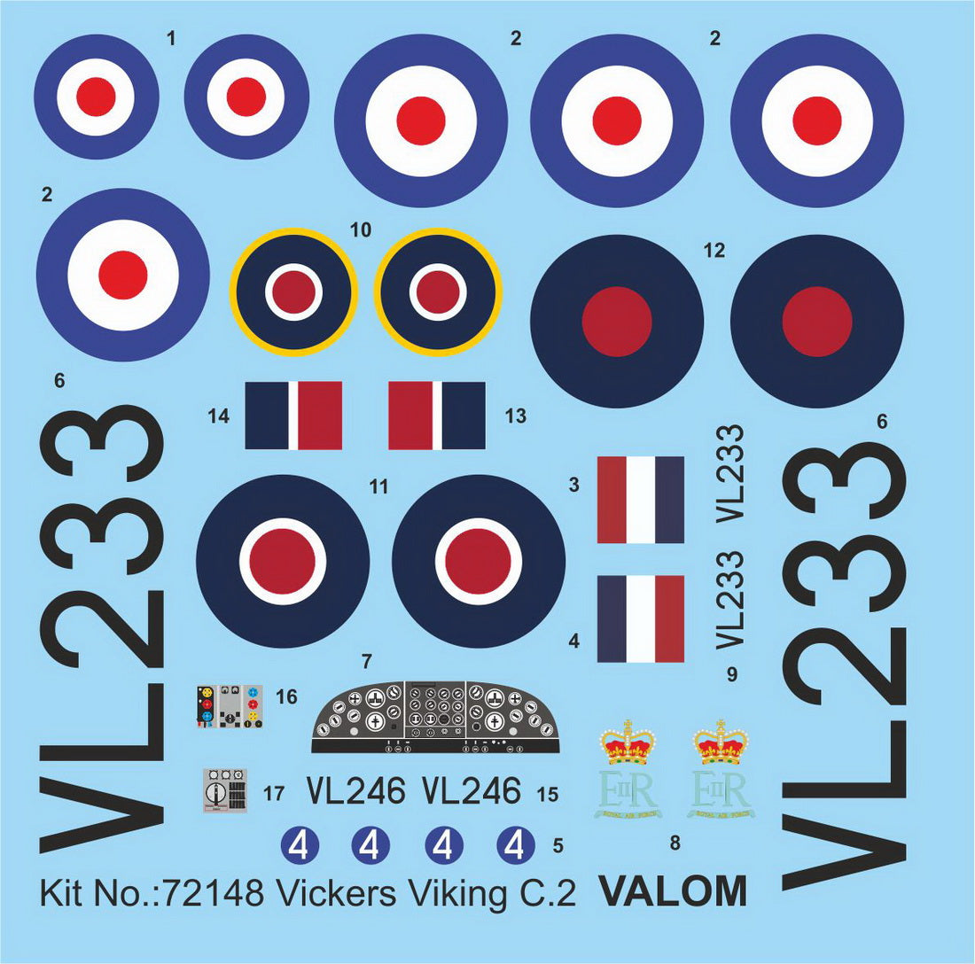 Valom VAL72148 1:72 Vickers Viking C Mk.2 'Royal Flight'