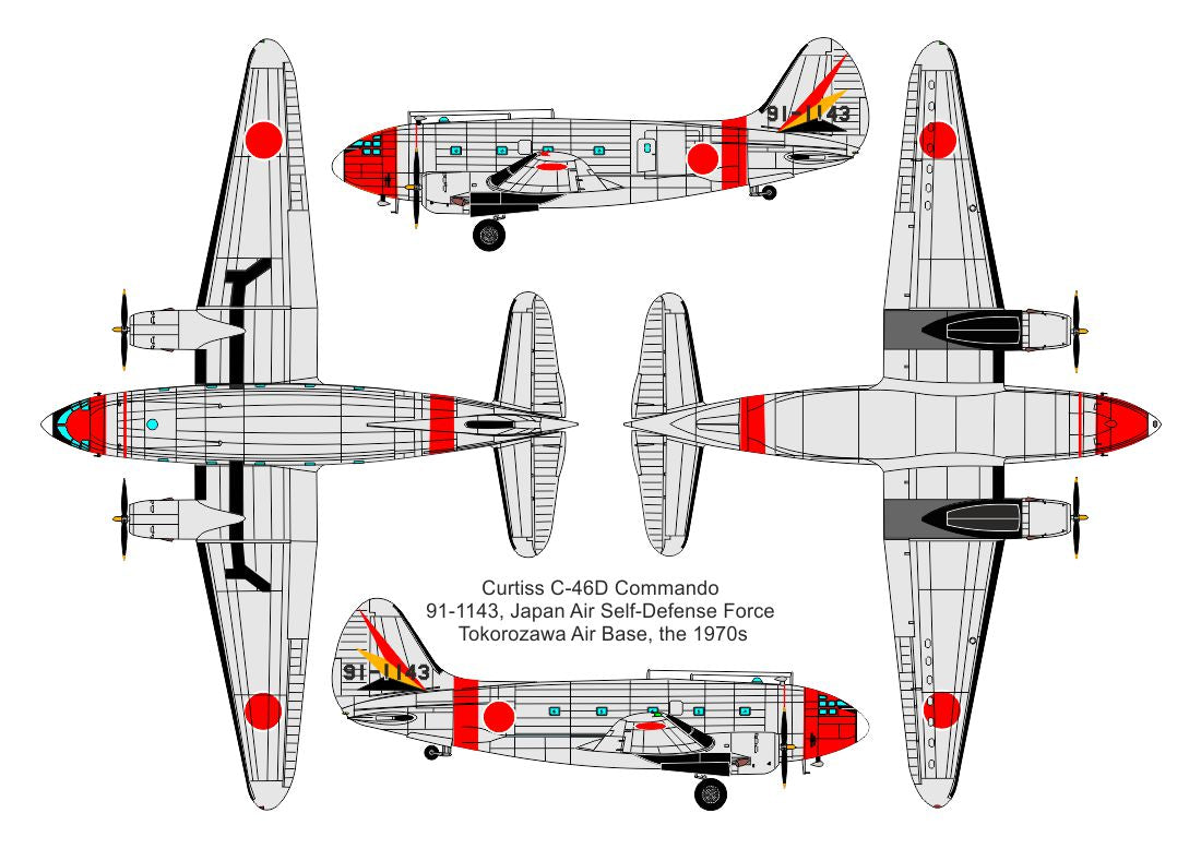 Valom VAL72151 1:72 Curtiss C-46D Commando