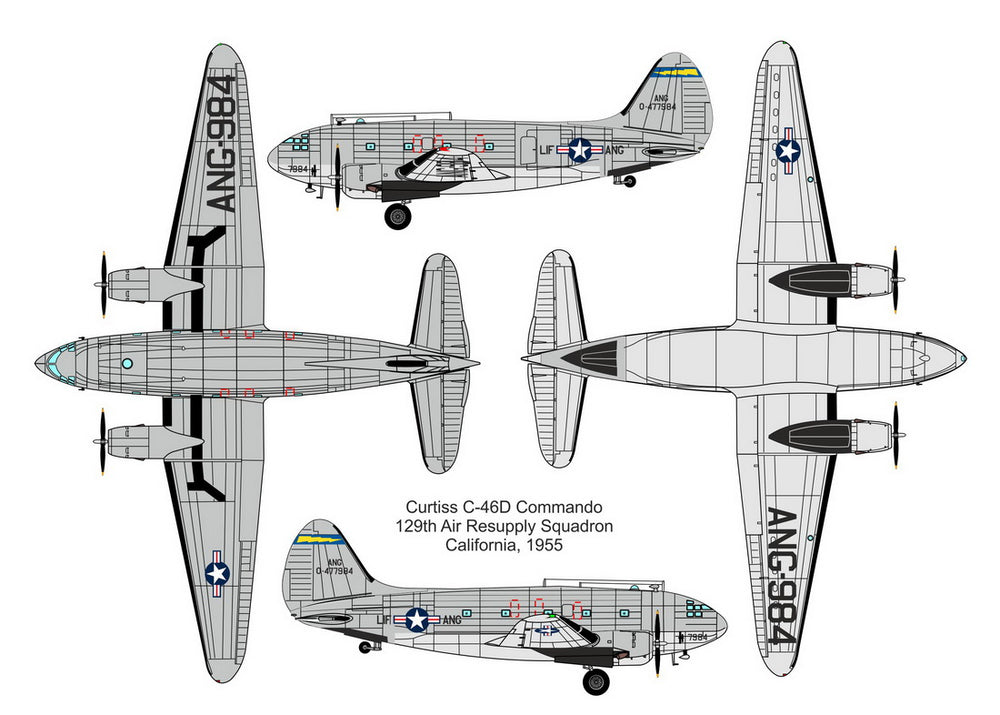 Valom VAL72154 Curtiss C-46D Air National Guard 1:72