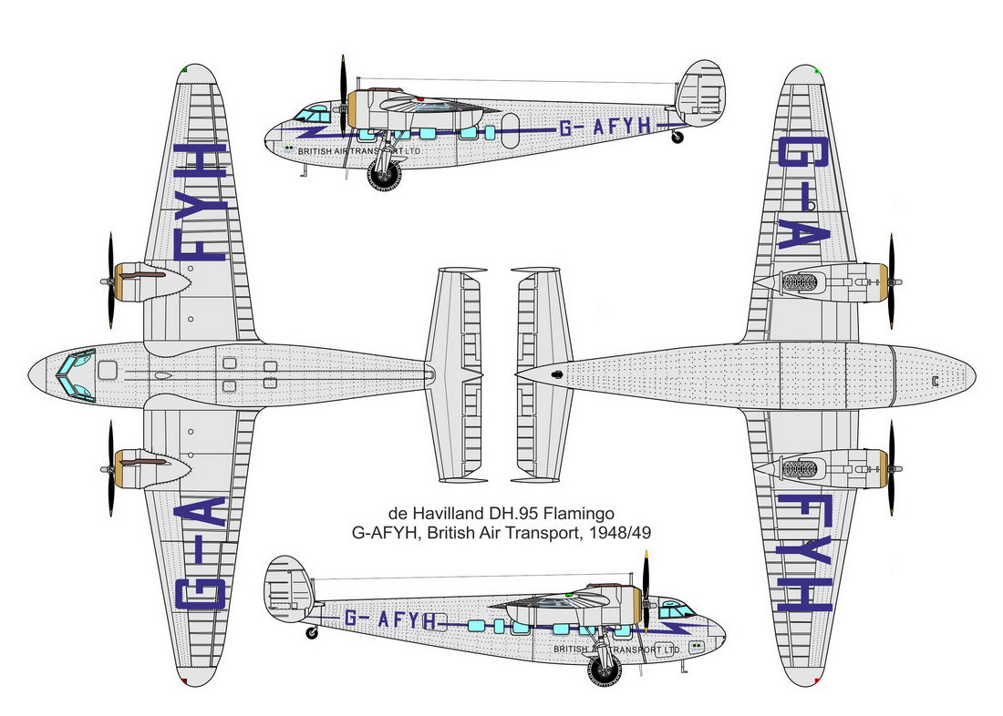 Valom VAL72156 1:72 de Havilland DH.95 Flamingo