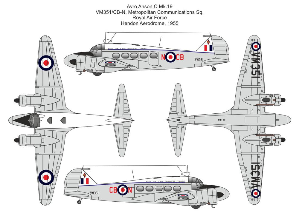 Valom VAL72164 1:72 Avro Anson C.19