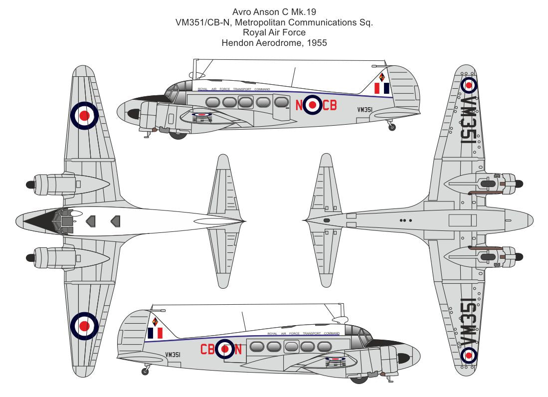 Valom VAL72164 1:72 Avro Anson C.19