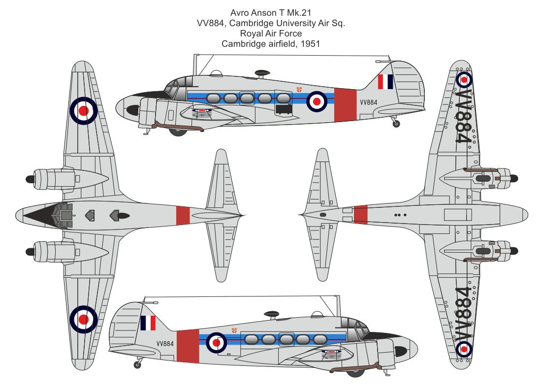 Valom VAL72165 1:72 Avro Anson T.21