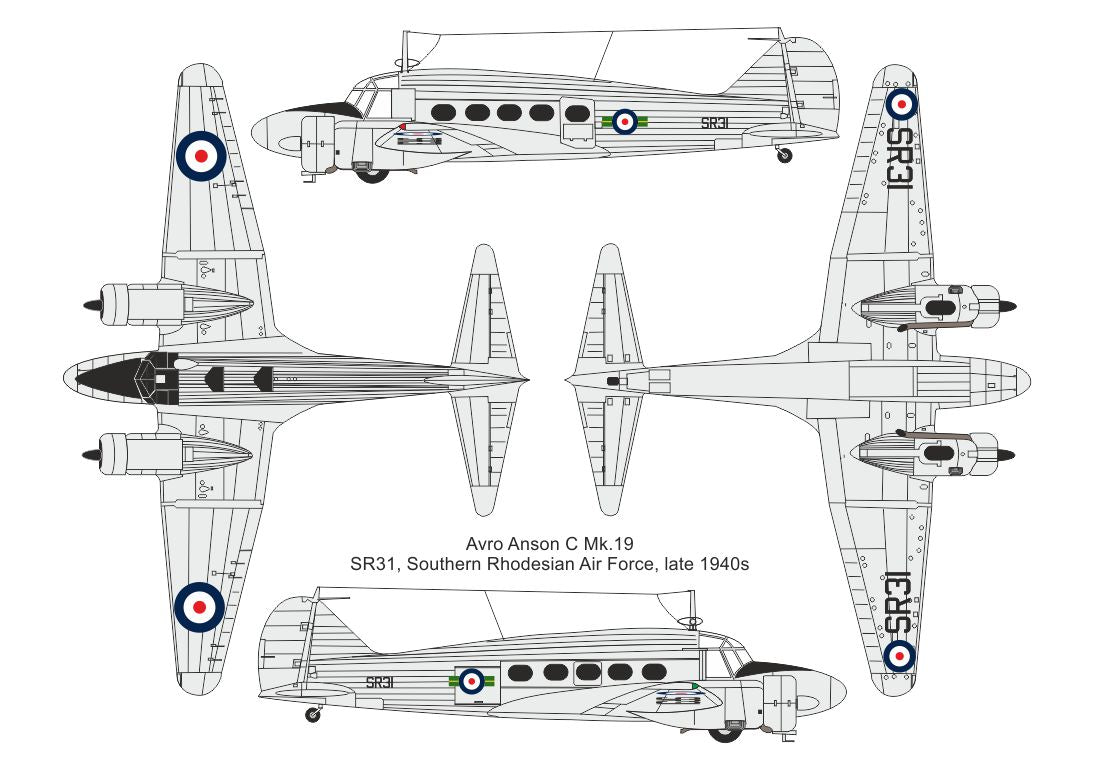 Valom VAL72168 1:72 Avro Anson C Mk.19