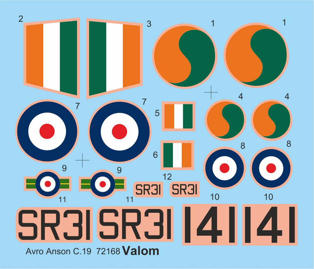 Valom VAL72168 1:72 Avro Anson C Mk.19
