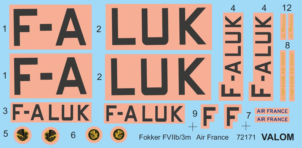 Valom VAL72171 1:72 Fokker F.VIIb/3m