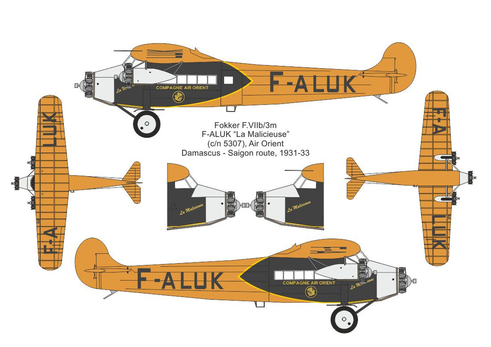Valom VAL72171 1:72 Fokker F.VIIb/3m